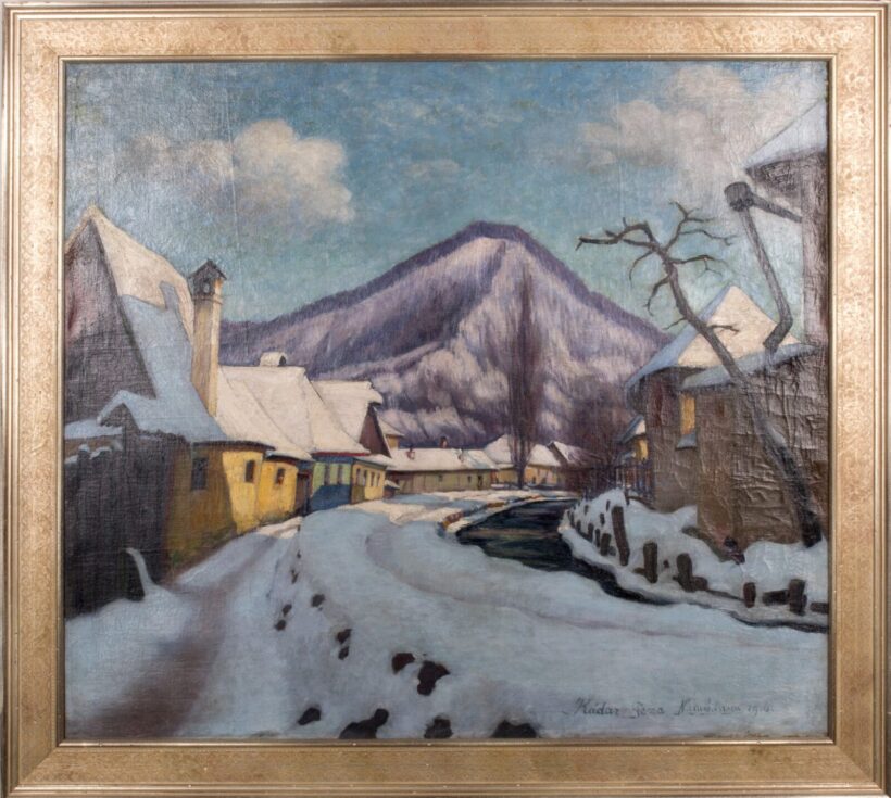 Kádár Géza: Nagybánya télen, 1916 - Image 2