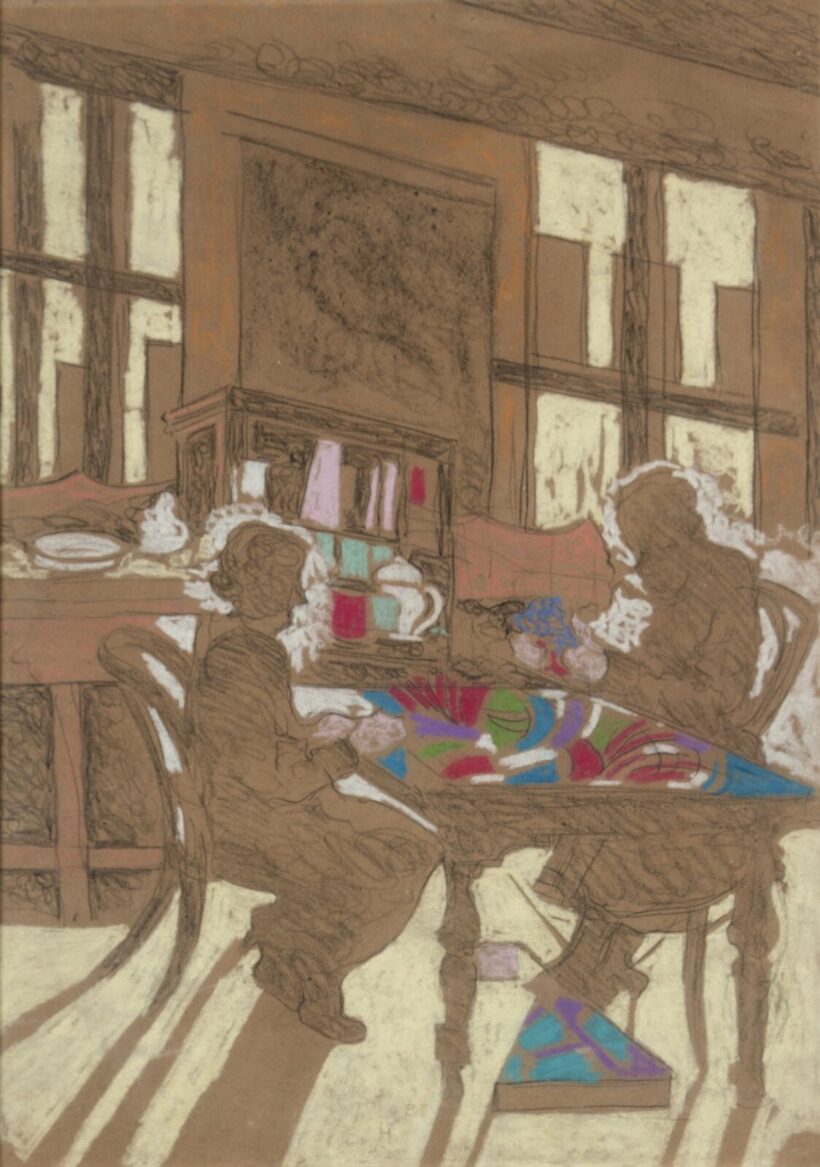 Scheiber Hugó: Ellenfényben, sziluett, árnyék (A művész családjának otthona, 1930-as évek vége)