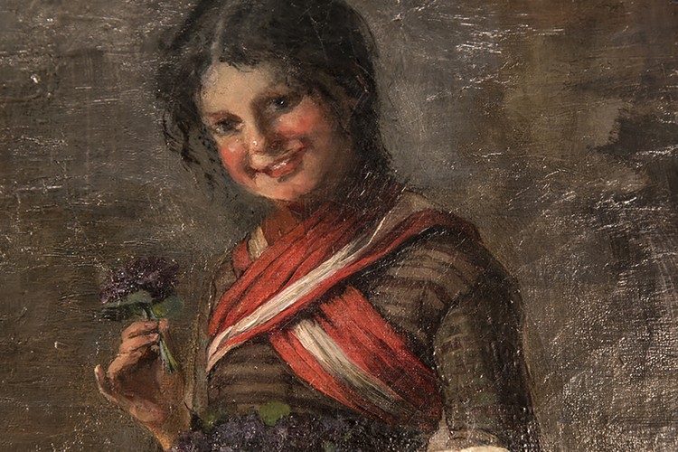 Konek Ida: Ibolyaárus kislány, 1883 - Image 4