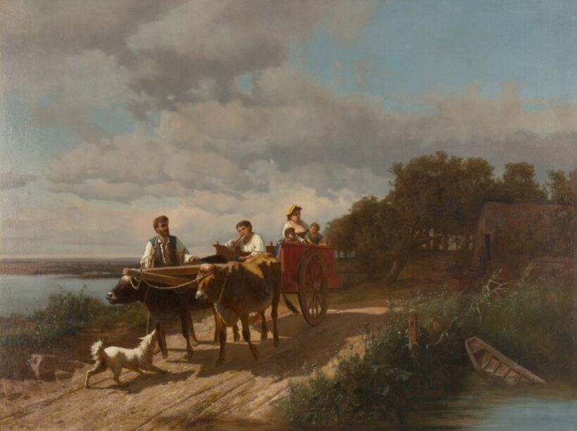 Markó András: Hazafelé, 1882