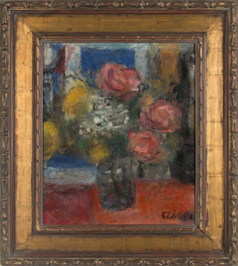 Czóbel Béla: Csendélet rózsákkal, 1960 körül - Image 2