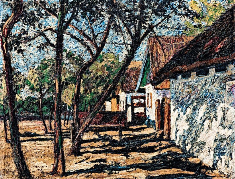 Kotász Károly (1872-1941): Falusi udvar, 1925