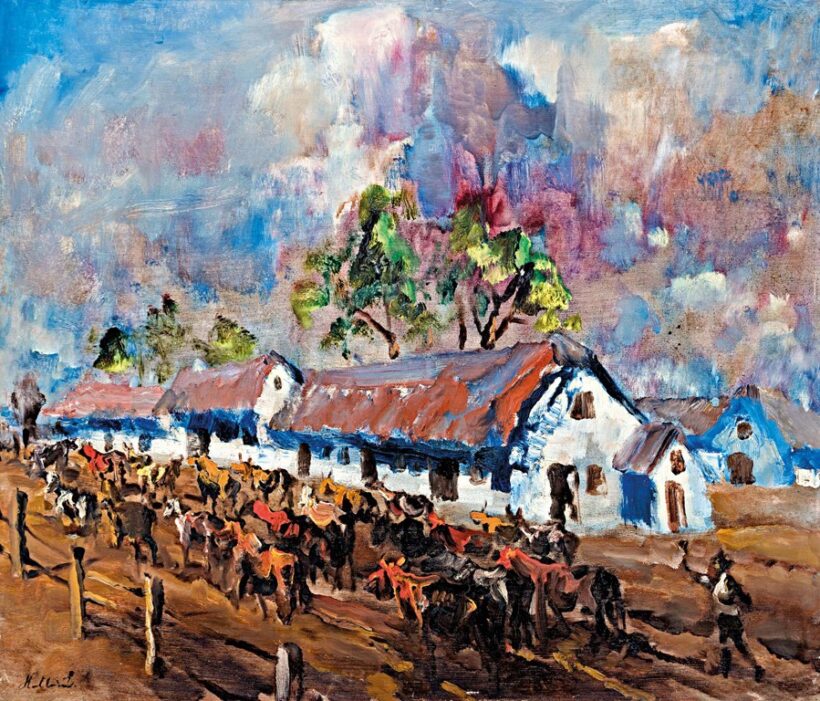 Holló László (1887-1976): Behajtják a ménest