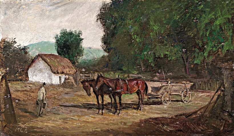 Molnár C. Pál (1894-1984): Tanyasi udvar