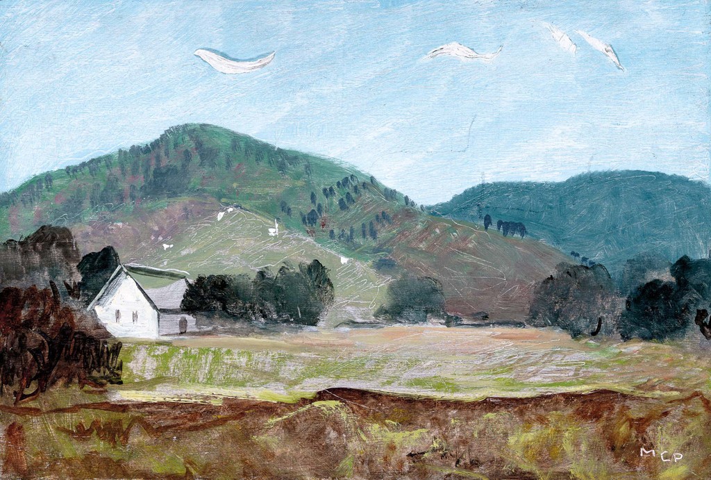 Molnár C. Pál (1894-1984): Dombos táj házakkal