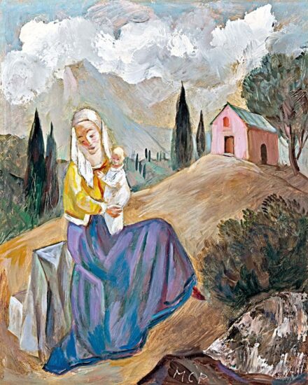 Molnár C. Pál (1894-1984): Madonna tájban