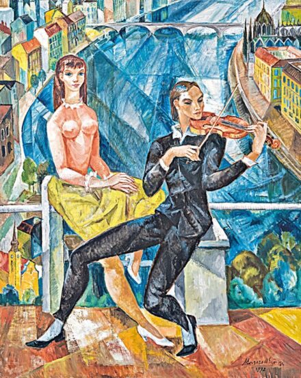 Marczell György (1879-1979): "Kék szinfónia", 1972