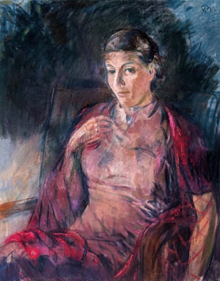 Bernáth Aurél (1895-1982): Vörös ruhás nő (Szabó Éva képmása), Budapest 1940 január