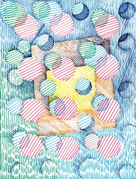 Gyarmathy Tihamér (1915-2005): "Négyzetek és gömbök", 1970
