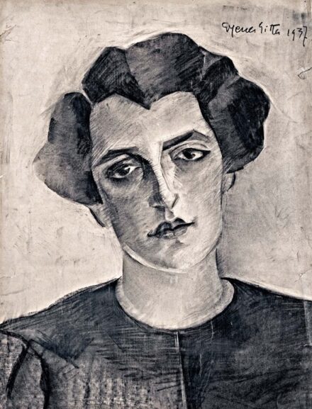 Gyenes Gitta (1888-1960): Női portré, 1937