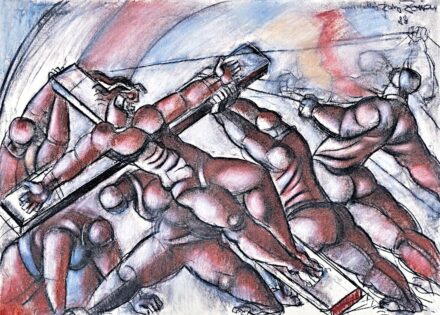 Szabó Zoltán, Angyalföldi (1929-2014): Keresztrefeszítés, 1988