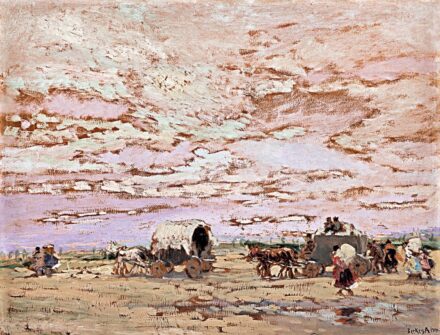 Berkes Antal (1874-1938): Ekhós szekerek, 1909