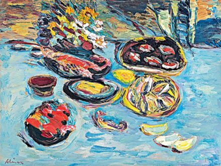 Schéner Mihály (1923-2009): Asztali csendélet