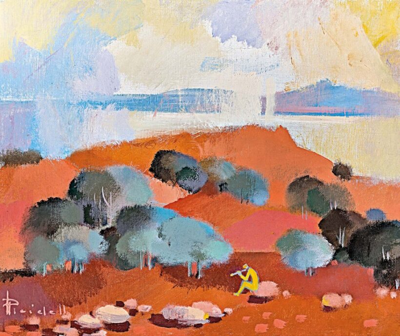 Pleidell János (1915-2007): Balatoni dombok