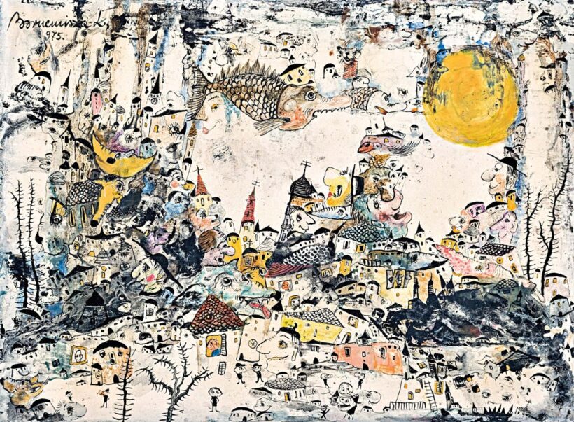 Bornemisza László (1916-1995): Halászfalu északon, 1975