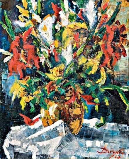 Boroksa András (1922-1989): Virágcsendélet, 1967