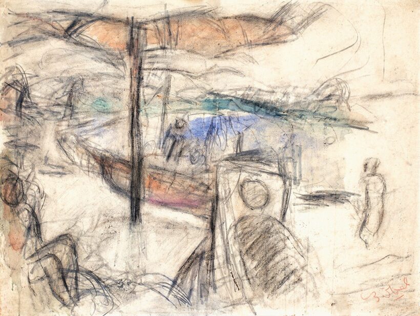 Czóbel Béla (1883-1976) Tengerpart, 1930 körül