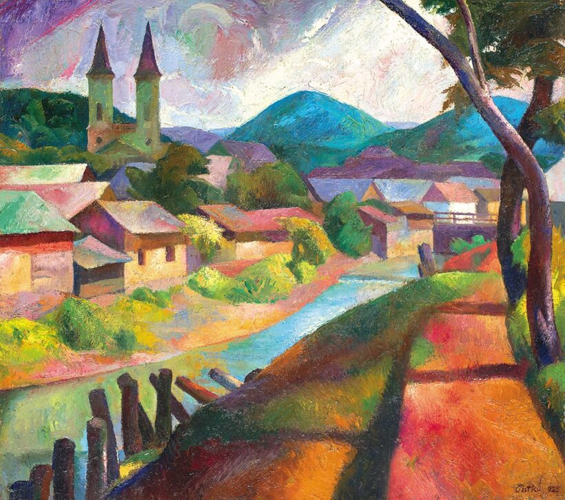 Patkó Károly (1895-1941) Felsőbányai táj, 1925