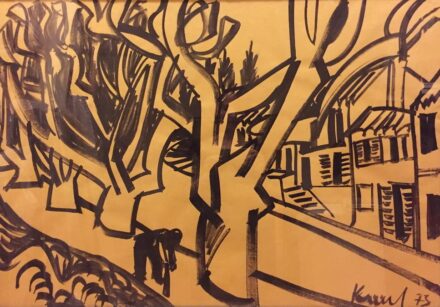 Kunt Ernő (1920 - 1994): Kisvárosi utcarészlet, 1973
