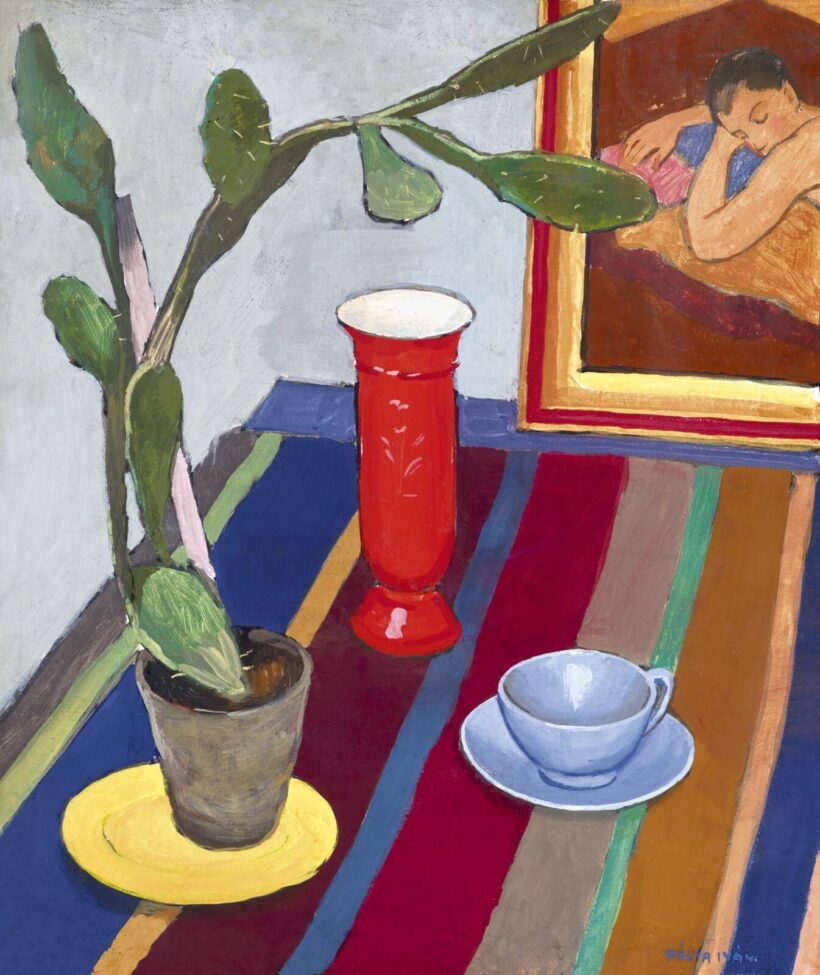 Pólya Iván:Art deco csendélet, 1930 körül