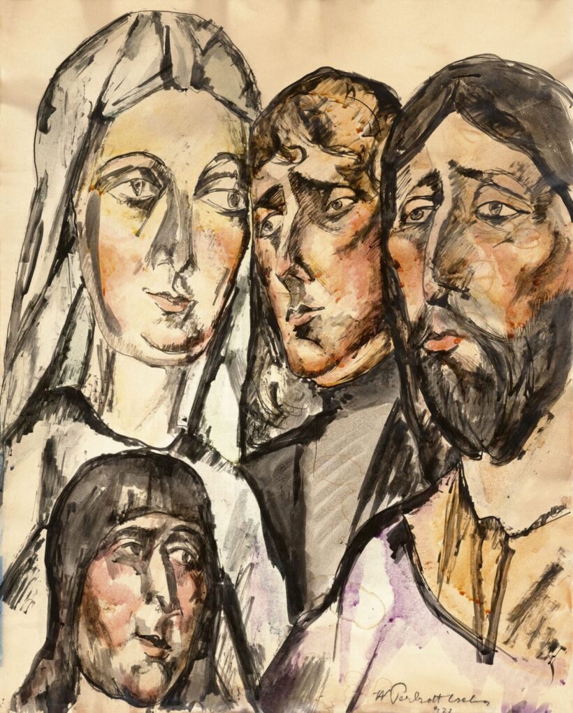 Perlrott Csaba Vilmos:Expresszív arcok, 1922