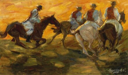 Kieselbach Géza:Lovasok (Csikósok), 1929