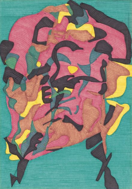 Hornyánszky Gyula:Kánkán (Piros fodros szoknya), 1971