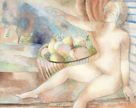 Klie Zoltán:Art deco akt gyümölcstállal, 1930 körül