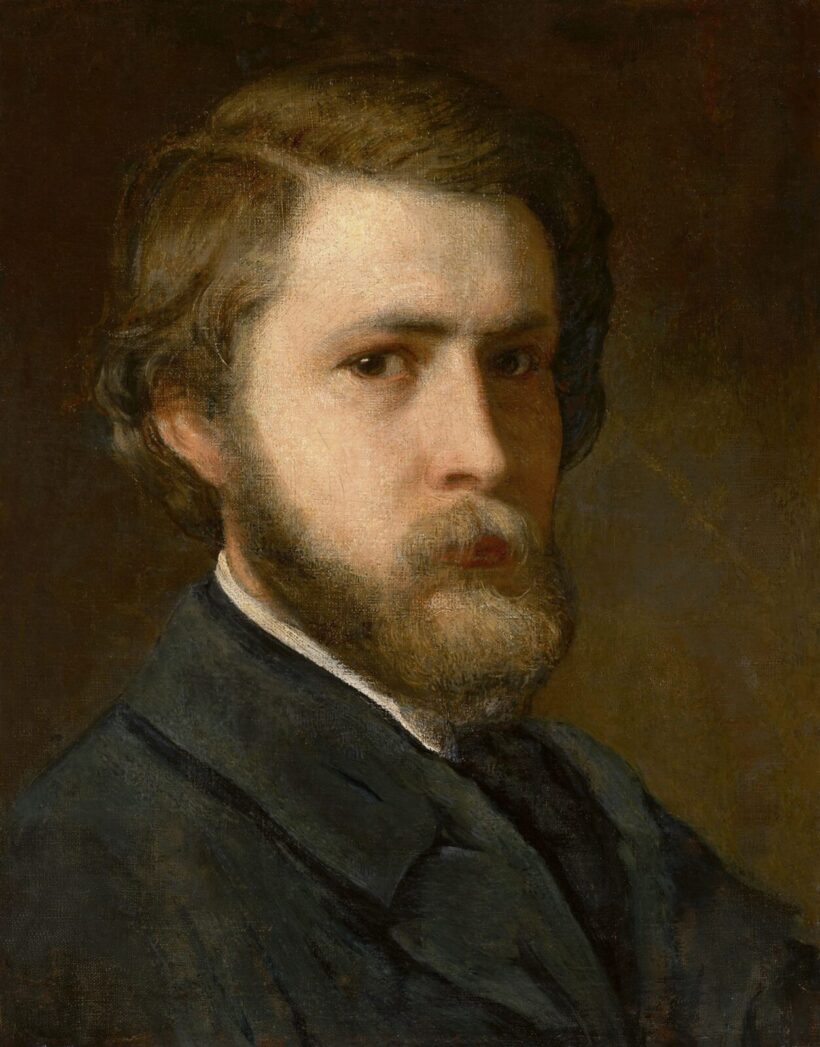 Lotz Károly:Fiatalkori önarckép, 1860-as évek eleje