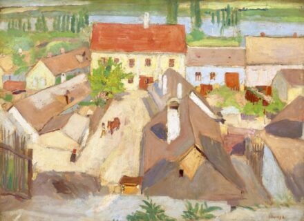 Fényes Adolf:Szentendrei háztetők, 1907