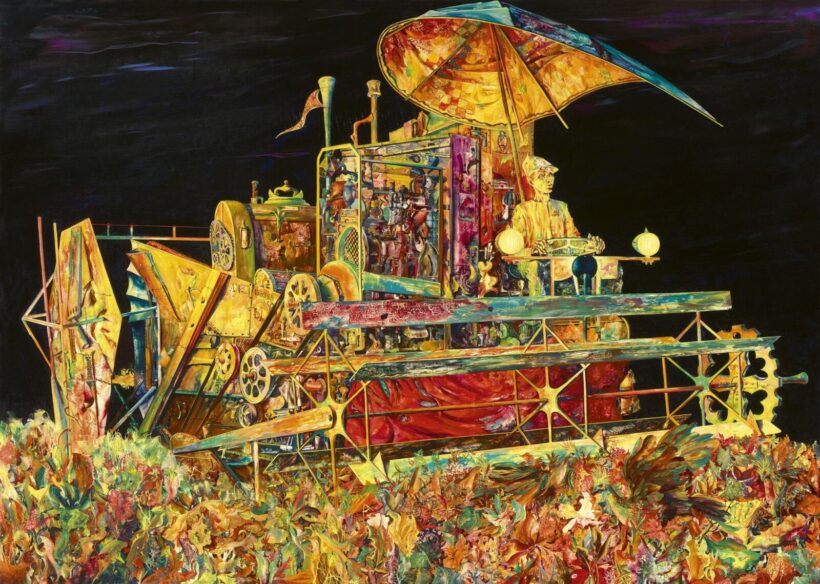 Korga György:Furcsa gépezet (Hoatzinok), 1964