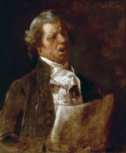 Munkácsy Mihály:Az énekes (Alaktanulmány a Mozart halála című festményhez), 1885–86