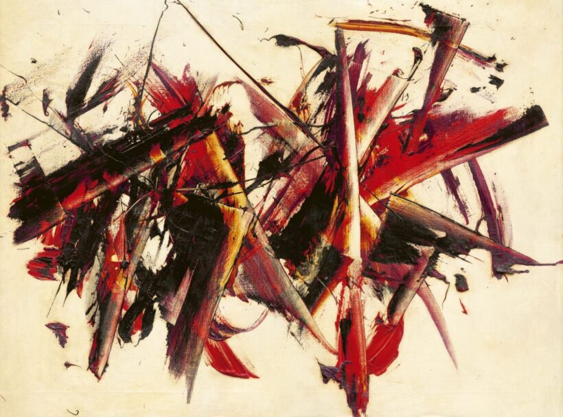Reigl Judit:Robbanás (Éclatement), 1956