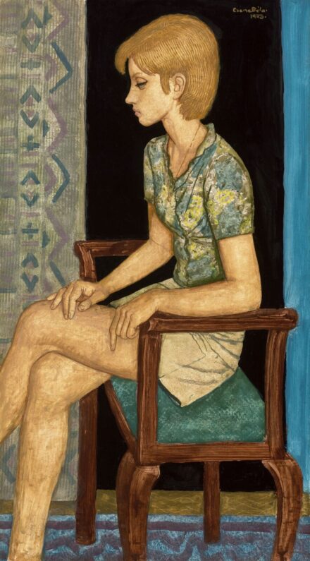 Czene Béla:Fiatal lány miniszoknyában, 1973
