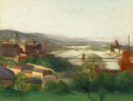Benkhard Ágost:Budapesti látkép, 1923