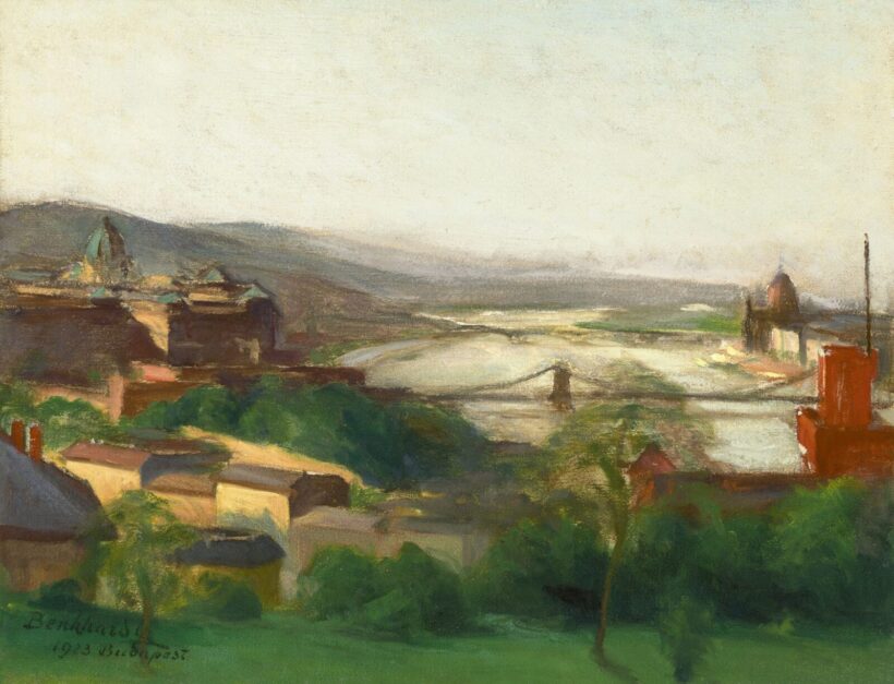 Benkhard Ágost:Budapesti látkép, 1923