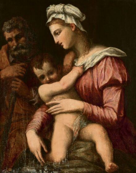 16. századi itáliai festő (Domenico Beccafumi köre):Madonna a gyermekkel