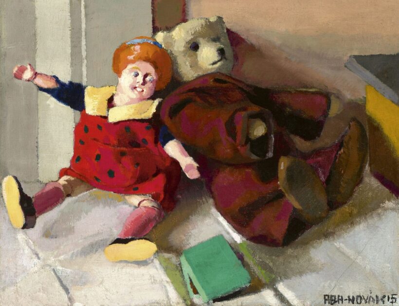 Aba-Novák Vilmos:Csendélet gyermekjátékokkal, 1915