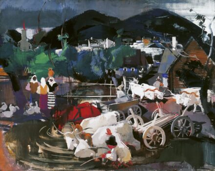 Aba-Novák Vilmos:Székely falu (Zsögöd), 1935