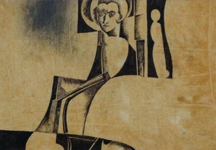 Szentgyörgyi Kornél (1916 - 2006): Ülő nő
