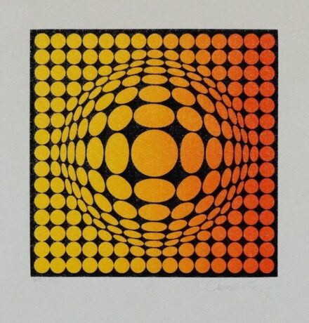 Vasarely, Victor (1908 - 1997): Gömbforma