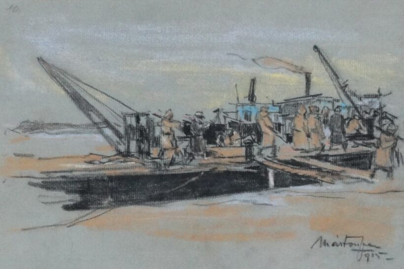 Márton Ferenc (1884 - 1940): Kikötő, 1915