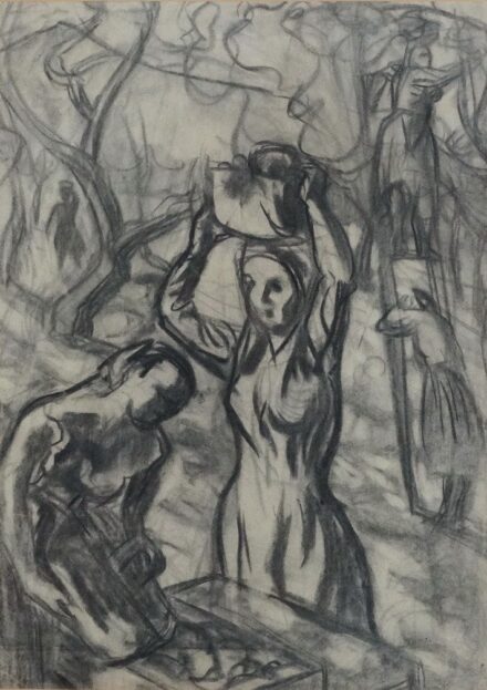 Pap Gyula (1899 - 1983): Gyümölcsszedők