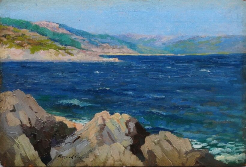 Romek Árpád (1883-1960): Mediterán tengerpart