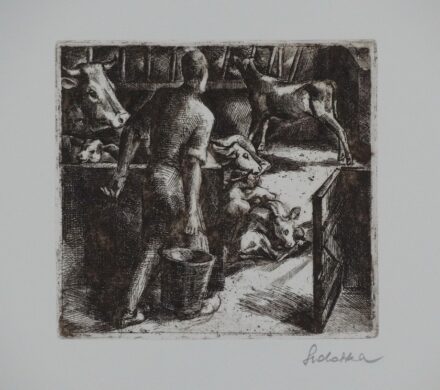 Szobotka Imre (1890-1961): Istállóban