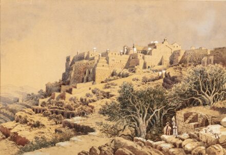 Anton Perko (Feldbach, 1833 - Dubrovnik, 1905) Észak-Afrikai városka Papír, akvarell 23,5 X 34,5 cm Jelezve jobbra lent: A. Perko