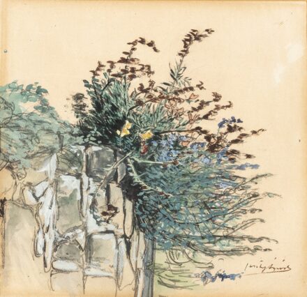 Feszty Árpád (Ógyalla, 1856 – Lovran, 1914) Vadvirágok Akvarell, papír 31 X 28 cm Jelezve jobbra lent: Feszty Árpád
