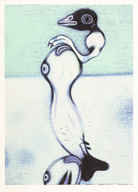 Földi Péter (Somoskőújfalu, 1949 - ) Mátélyi sóvárgás Digitális nyomat, merített papír 620 X 440 mm Jelezve jobbra lent: Földi 2/6