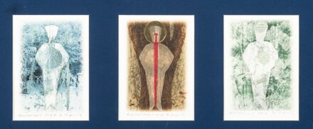 Stefanovits Péter (Budapest, 1947 - ) Átszűrődés I. II. III. (3 db) Számítógépes grafika, papír 147 X 108 mm mindhárom Jelezve jobbra lent: 1/5 Stefanovits