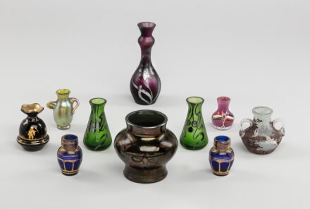 10 darab miniatűr váza